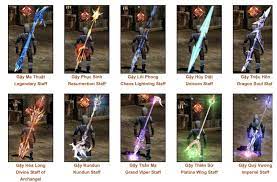 ướng dẫn HƯỚNG DẪN CÁC LOẠI GẬY (STAFF) TRONG GAME MU ONLINE